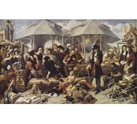 YIMACBJXX Famous Painting Poster Artworks Posters And Prints Peter the Great At Dockyard London by Daniel After Maclise Canvas Artwork Print for Home Decor 60x90cm