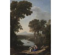 YIMACBJXX Famous Painting Poster Artworks Posters And Prints Rest on the Flight Into Egypt by Claude Lorrain Canvas Artwork Print for Home Decor 60x90cm