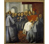 YIMACBJXX Famous Painting Poster Artworks Posters And Prints Saint Bonaventure At the Council of Lyon in by Francisco De Zurbaran Canvas Artwork Print for Home Decor 60x90cm