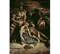 YIMACBJXX Famous Painting Poster Artworks Posters And Prints Scenes From the Massacre of Chios by Ferdinandeugene Delacroix Canvas Artwork Print for Home Decor 60x90cm