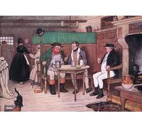 YIMACBJXX Famous Painting Poster Artworks Posters And Prints Take Example of Your Father My Boy by Cecil Charles Windsor Aldin Canvas Artwork Print for Home Decor 60x90cm