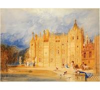 YIMACBJXX Famous Painting Poster Artworks Posters And Prints the Abbatial House Abbey of St. Ouen Rouen by John Sell Cotman Canvas Artwork Print for Home Decor 60x90cm
