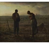 YIMACBJXX Famous Painting Poster Artworks Posters And Prints the Angelus by Jean Francois Millets Canvas Artwork Print for Home Decor 60x90cm