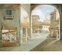 YIMACBJXX Famous Painting Poster Artworks Posters And Prints the Butcher's Shop by Giuseppe Bernardino Bison Canvas Artwork Print for Home Decor 60x90cm