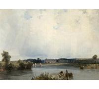 YIMACBJXX Famous Painting Poster Artworks Posters And Prints the Castle of the Duchess of Berry by Richard Parkes Bonington Canvas Artwork Print for Home Decor 60x90cm
