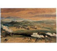 YIMACBJXX Famous Painting Poster Artworks Posters And Prints the Charge of the Light Brigade At the Battle of Balaklava by William Crimea Simpson Canvas Artwork Print for Home Decor 60x90cm