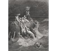 YIMACBJXX Famous Painting Poster Artworks Posters And Prints the Deluge Illustration by Gustave Dore Canvas Artwork Print for Home Decor 60x90cm