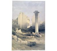YIMACBJXX Famous Painting Poster Artworks Posters And Prints the Dromos or Central Hall of the Great Temple of Amun Karnak by David Roberts Canvas Artwork Print for Home Decor 60x90cm
