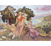 YIMACBJXX Famous Painting Poster Artworks Posters And Prints the Excursionists by Henri Edmond Cross Canvas Artwork Print for Home Decor 60x90cm