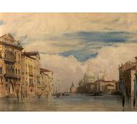 YIMACBJXX Famous Painting Poster Artworks Posters And Prints the Grand Canal Italy by Richard Parkes Bonington Canvas Artwork Print for Home Decor 60x90cm