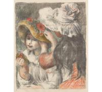 YIMACBJXX Famous Painting Poster Artworks Posters And Prints the Hat Pinned with Flowers the Hat Pinned by Pierre Auguste Renoir Canvas Artwork Print for Home Decor 60x90cm