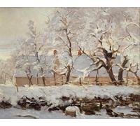 YIMACBJXX Famous Painting Poster Artworks Posters And Prints the Magpie by Claude Monet Canvas Artwork Print for Home Decor 60x90cm