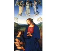 YIMACBJXX Famous Painting Poster Artworks Posters And Prints Virgin and Child with Angels by Pietro Perugino Canvas Artwork Print for Home Decor 60x90cm
