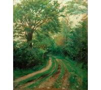 YIMACBJXX Famous Painting Wall Art Decor Canvas Picture Wall A road also says Route in Normandy by Gustave Caillebotte Graffiti Art Pictures for Home Decor 60x90cm