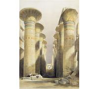 YIMACBJXX Famous Painting Wall Art Decor Canvas Picture Wall Central Avenue of the Great Hall of Columns Karnak by David Roberts Graffiti Art Pictures for Home Decor 60x90cm