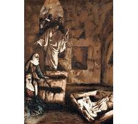 YIMACBJXX Famous Painting Wall Art Decor Canvas Picture Wall Jesus Raising Lazarus From the Tomb by Jacques Graffiti Art Pictures for Home Decor 60x90cm