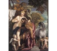 YIMACBJXX Famous Painting Wall Art Decor Canvas Picture Wall Mars and Venus United by Love by Paolo Veronese Graffiti Art Pictures for Home Decor 60x90cm