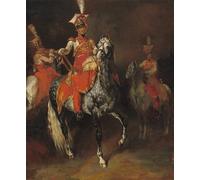 YIMACBJXX Famous Painting Wall Art Decor Canvas Picture Wall Mounted Trumpeters of Napoleon's Imperial Guard by Theodore Gericault Graffiti Art Pictures for Home Decor 60x90cm