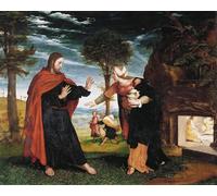 YIMACBJXX Famous Painting Wall Art Decor Canvas Picture Wall Noli Me Tangere by Hans Holbein Der Jüngere Graffiti Art Pictures for Home Decor 60x90cm