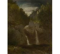 YIMACBJXX Famous Painting Wall Art Decor Canvas Picture Wall Pool Bash bish Falls by Frederick Kensett Graffiti Art Pictures for Home Decor 60x90cm