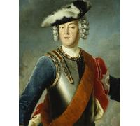 YIMACBJXX Famous Painting Wall Art Decor Canvas Picture Wall Portrait of a Gentleman Said to Be August William Half Length by Antoine Pesne Graffiti Art Pictures for Home Decor 60x90cm