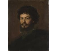 YIMACBJXX Famous Painting Wall Art Decor Canvas Picture Wall Portrait of the Architect and Sculptor Lorenz Gedon by Seraph Von Lenbach Graffiti Art Pictures for Home Decor 60x90cm