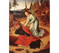 YIMACBJXX Famous Painting Wall Art Decor Canvas Picture Wall Prophet Elijah in the Desert- detail of the Altarpiece of the Holy Sacrament Dirck Bouts Graffiti Art Pictures for Home Decor 60x90cm