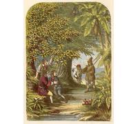 YIMACBJXX Famous Painting Wall Art Decor Canvas Picture Wall Robinson Crusoe Surprising the Three Englishmen by Alexander Lydon Graffiti Art Pictures for Home Decor 60x90cm