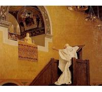 YIMACBJXX Famous Painting Wall Art Decor Canvas Picture Wall Saint Chrysostom and the Emperor Eudoxia by Jean Paul Laurens Graffiti Art Pictures for Home Decor 60x90cm