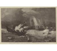 YIMACBJXX Famous Painting Wall Art Decor Canvas Picture Wall South Sea Whaling by Oswald Walters Brierly Graffiti Art Pictures for Home Decor 60x90cm
