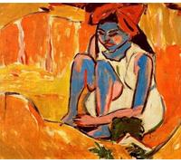 YIMACBJXX Famous Painting Wall Art Decor Canvas Picture Wall Station Davos by Ernst Ludwig Kirchner Graffiti Art Pictures for Home Decor 60x90cm