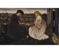 YIMACBJXX Famous Painting Wall Art Decor Canvas Picture Wall the Backgammon Player by Edward Burne Jones Graffiti Art Pictures for Home Decor 60x90cm
