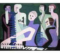 YIMACBJXX Famous Painting Wall Art Decor Canvas Picture Wall the Brandenburg Gate by Ernst Ludwig Kirchner Graffiti Art Pictures for Home Decor 60x90cm