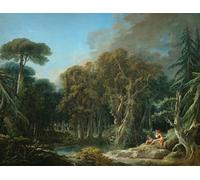 YIMACBJXX Famous Painting Wall Art Decor Canvas Picture Wall The forest by François Boucher Graffiti Art Pictures for Home Decor 60x90cm