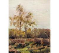 YIMACBJXX Famous Painting Wall Art Decor Canvas Picture Wall the New Forest Rushpole Common by Walter Frederick Roofe Tyndale Graffiti Art Pictures for Home Decor 60x90cm