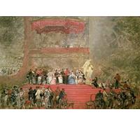 YIMACBJXX Famous Painting Wall Art Decor Canvas Picture Wall the Opening of Palace for the Great Exhibition by David Roberts Graffiti Art Pictures for Home Decor 60x90cm