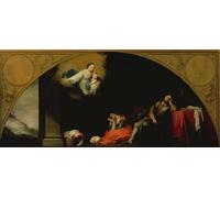 YIMACBJXX Famous Painting Wall Art Decor Canvas Picture Wall the Story of the Foundation of Santa Maria Maggiore by Bartolomé Esteban Murillo Graffiti Art Pictures for Home Decor 60x90cm