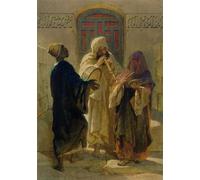 YIMACBJXX Famous Painting Wall Art Decor Canvas Picture Wall the Street Musicians of Cairo by Carl Haag Graffiti Art Pictures for Home Decor 60x90cm