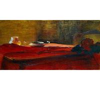 YIMACBJXX Famous Pictures Paintings Artwork For Walls a Shaft of Sunlight Still Life by Curt Herrmann Vintage Wall Art for Home Decor 60x90cm