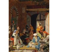 YIMACBJXX Famous Pictures Paintings Artwork For Walls and the Prayer of Faith Shall Save the Sick by John Frederick Lewis Vintage Wall Art for Home Decor 60x90cm
