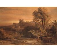 YIMACBJXX Famous Pictures Paintings Artwork For Walls Animal Crossing the Stream by Famous Painter Vintage Wall Art for Home Decor 60x90cm