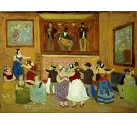 YIMACBJXX Famous Pictures Paintings Artwork For Walls Cabaret by Pedro Figari Vintage Wall Art for Home Decor 60x90cm