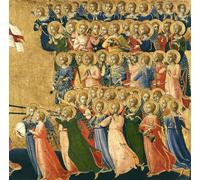 YIMACBJXX Famous Pictures Paintings Artwork For Walls Christ Glorified in the Court of Heaven Musical Angels From the Right Hand Side by Fra Angelico Vintage Wall Art for Home Decor 60x90cm