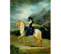 YIMACBJXX Famous Pictures Paintings Artwork For Walls Equestrian Portrait of Maria Teresa De Vallabriga by Francisco De Goya Vintage Wall Art for Home Decor 60x90cm