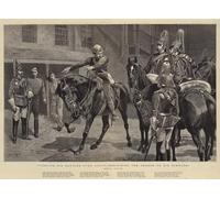 YIMACBJXX Famous Pictures Paintings Artwork For Walls Fighting His Battles Over Again Describing the Charge to His Comrades by John Charlton Vintage Wall Art for Home Decor 60x90cm