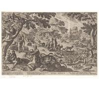 YIMACBJXX Famous Pictures Paintings Artwork For Walls Golden Age by Antonio Tempesta Vintage Wall Art for Home Decor 60x90cm