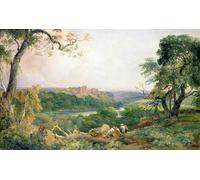 YIMACBJXX Famous Pictures Paintings Artwork For Walls Goodrich Castle Called Barden Tower by Peter De Wint Vintage Wall Art for Home Decor 60x90cm