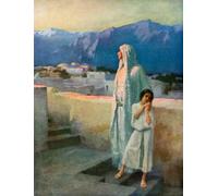 YIMACBJXX Famous Pictures Paintings Artwork For Walls I Will Lift Up Mine Eyes by William Ladd Taylor Vintage Wall Art for Home Decor 60x90cm