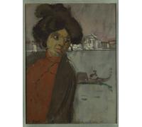 YIMACBJXX Famous Pictures Paintings Artwork For Walls Inez on the Zattere by Walter Richard Sickert Vintage Wall Art for Home Decor 60x90cm