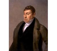 YIMACBJXX Famous Pictures Paintings Artwork For Walls Marquis De Lafayette by Ary Scheffer Vintage Wall Art for Home Decor 60x90cm